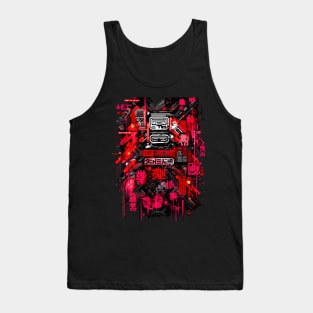 techno pattern Tank Top